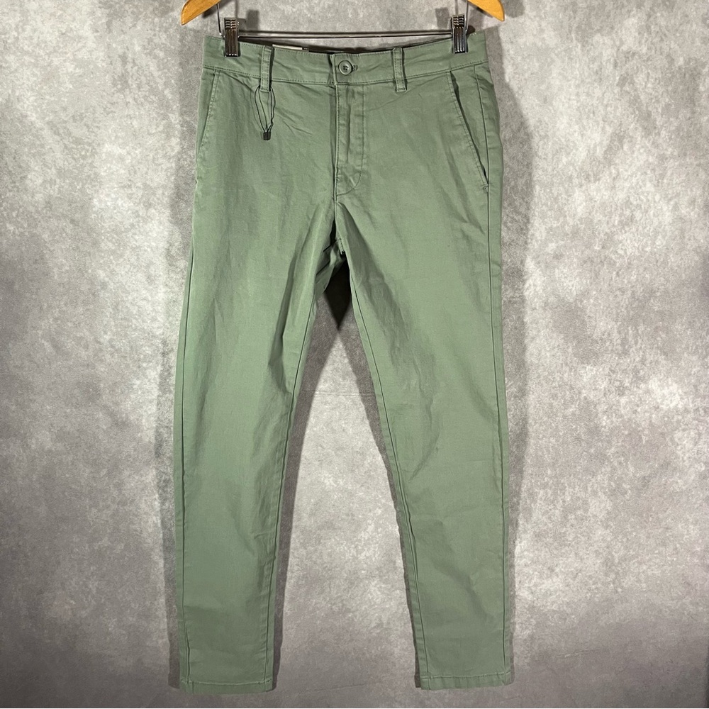 NEW Zara Pants Womens 30 Green DWNR Inditex Skinny Fit 30x29.5 Chino 77302 NWT‎